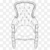 简笔素描公主座椅