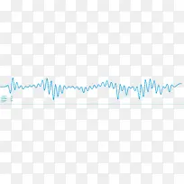 蓝色音频声波电流线条元素素材