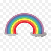 七色彩虹矢量图