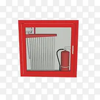 红色不锈钢消防器材箱