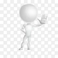 3D小人禁止手势