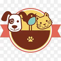 猫狗小鸟头部设计图