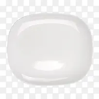 白色椭圆形餐具碟子