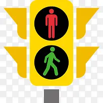 红绿灯十字路口简笔画图片