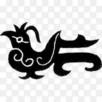 中国风古代凤凰雕纹
