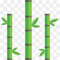 绿色卡通植物竹林