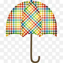 格子雨伞