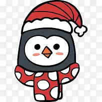 圣诞节卡通企鹅头像