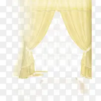 黄色帷幕幕布窗帘透明