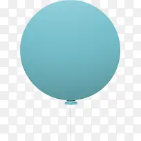 蓝色氢气球PNG矢量元素