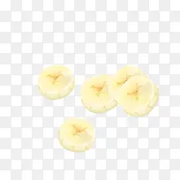 矢量淡黄色香蕉片香蕉干