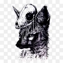 饿狼插画