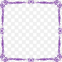 唯美紫色边框