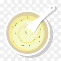 碗装食物汤图案图案