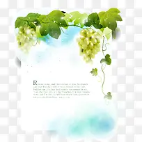 葡萄架矢量装饰花纹素材