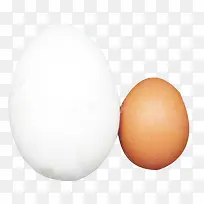 鸡蛋粘着鹅蛋图片素材