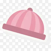 矢量图粉红色帽子