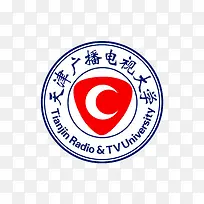 天津广播电视大学logo