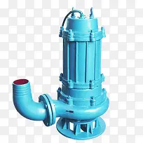 蓝色抽取式潜水泵