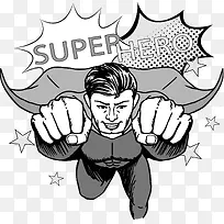 卡通漫画超级英雄