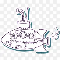 卡通潜水艇
