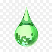 水滴里的植物