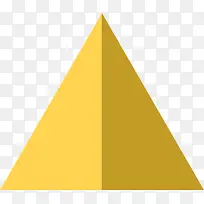 黄色三角形装饰图案
