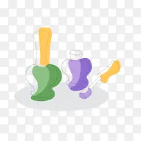 女士用品指甲油简笔画