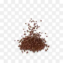 洒落的咖啡豆免抠素材