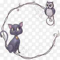 万圣节里的小猫咪