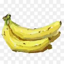 香蕉水粉画素材图片