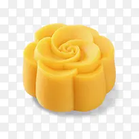 花卉黄色月饼