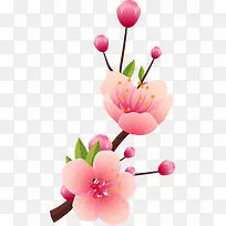 春天美丽粉色桃花