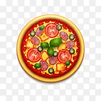 卡通披萨logo设计图片