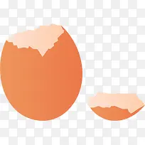 蛋壳矢量卡通鸡蛋