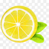 手绘黄色柠檬水果