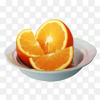 盘子里的橙子
