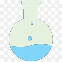 蓝色的实验瓶