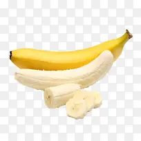 剥开香蕉皮的香蕉