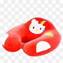 红色猫咪u型枕