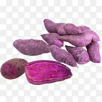 实物紫色红薯