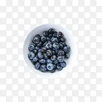 实物碗里的野生蓝莓