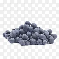 实物一堆野生蓝莓