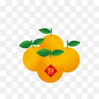 发财橘子免抠下载
