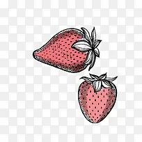 手绘草莓免抠下载