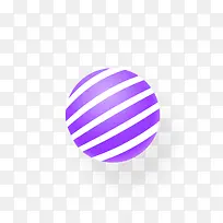 紫色的圆球