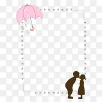 男孩女孩亲吻