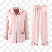 粉色长袖纯棉睡衣
