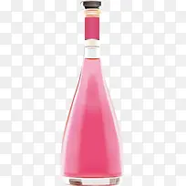 酒瓶 粉红色 不规格图形