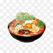 风味手绘麻辣烫PNG
